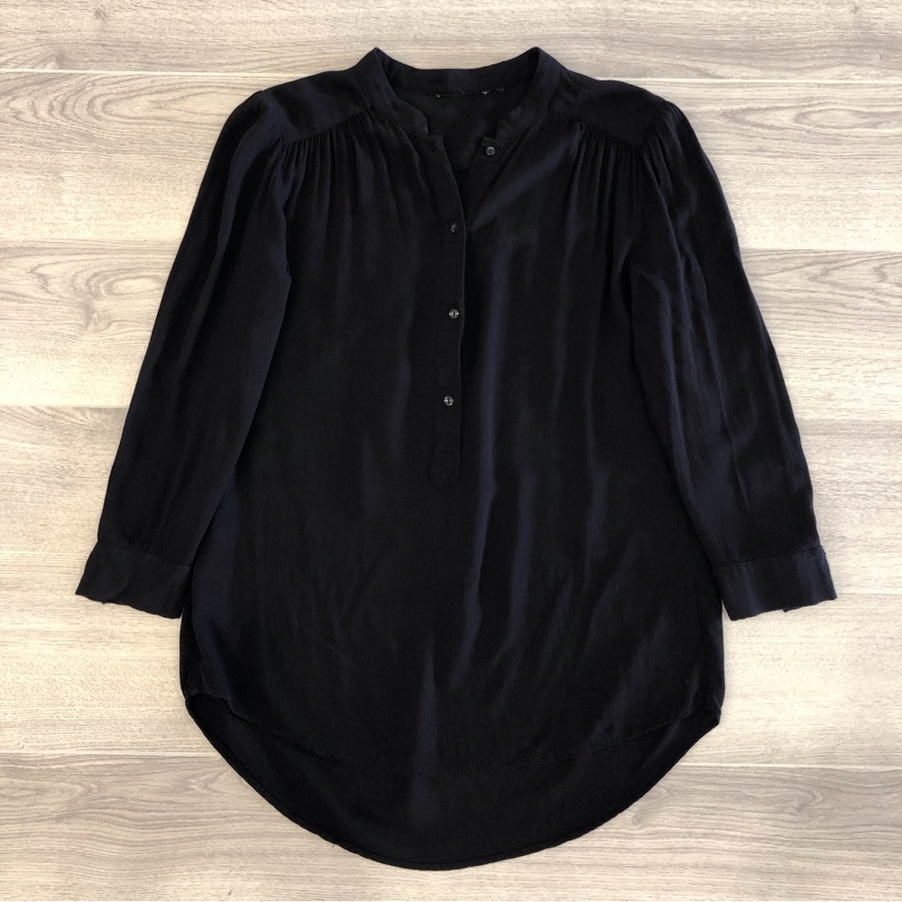 Zara Black Long Sleeve Blouse